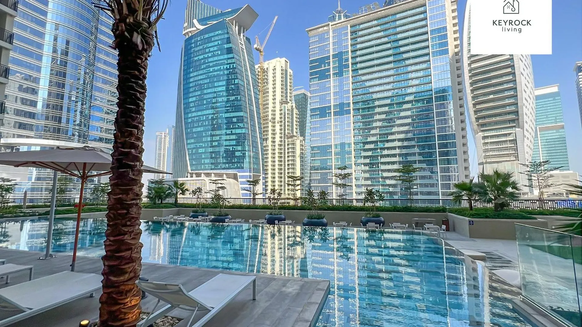 Keyrock Living - Zada 1Br With Pool & Gym Access Apartment Dubai